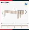KOTARBAU® Bordure Jardin Exterieur Bois 200 x 10 cm Cloture Voir les images du produit 3