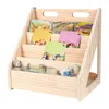 Montessori Bücherregal,Bücherregal Kinder,Massivholz Produktbild-Vorschau 5