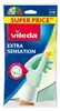 Vileda Extra Sensation Haushaltshandschuhe Grün Baumwolle  Produktbild-Vorschau 2