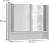 Wandspiegel Vicco Sherry Weiß 80 x 65 cm, Model 56571 Produktbild-Vorschau 2