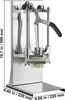 A commercial french fry cutter with dimensions indicated. Náhled obrázku produktu