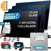 SUNNIVA® 2000W Balkonkraftwerk BIFAZIAL FULLBLACK komplett Produktbild-Vorschau 1