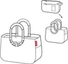 Diagram showing how a reisenthel shopping bag can be folded. Podgląd zdjęcia produktu