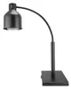 A black heat lamp with a flexible neck and a square base, shown against a white background. Produktbild-Vorschau