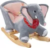 Éléphant à bascule en peluche à partir de 12 mois - gris Voir les images du produit 1