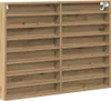 A wooden shelving unit with multiple compartments. Náhled obrázku produktu