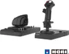 Two black flight control joysticks are displayed against a white background. Produktbild-Vorschau