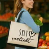 Huuraa Jutetasche Sylt verliebt 21 Liter Black Jute und Produktbild-Vorschau 2