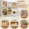COSTWAY Kinderküche Holz, Spielküche mit 14 Zubehörteilen, Produktbild-Vorschau 9