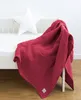 Musselin Decke 150x200 cm ROT – EINLAGIG 100% Baumwolle Produktbild-Vorschau 1