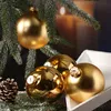 Christbaumkugel - Weihnachtsbaumkugel - bruchfest - D: 10cm - glänzend und matt - gold - 4er Set Produktbild-Vorschau