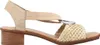 Rieker Damen Sandale Sandalette Karree Bastoptik Stretch Produktbild-Vorschau 3