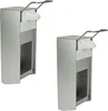 2 Seifenspender Alu 500 ml Euronorm - kurzer Hebel - Produktbild-Vorschau 2