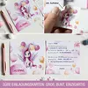 Einhorn Einladung Kindergeburtstag Mädchen | XXL Unicorn Produktbild-Vorschau 4