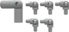 Kit d'angle pour garde-corps Karako gris, type RAL 9006 - Voir les images du produit 1