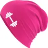 Huuraa Beanie Hantel Silhouette Fuchsia One Size Baumwolle Produktbild-Vorschau 1