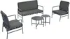 Merax Gartenmöbel-Set für 4 Personen, 5-tlg. Sitzgruppe mit Produktbild-Vorschau 10
