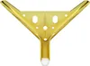 A single golden furniture leg with a white ball at the bottom, isolated on a white background. Podgląd zdjęcia produktu