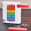Pillenbox 'Deluxe' 7 Tage Regenbogenfarben weiß Kunststoff Produktbild-Vorschau 3
