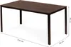 Homelux 6 Sitzer Gartentisch 156x78 cm Polywood braun Produktbild-Vorschau 10