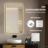 LED Badezimmerspiegel 70x90 cm mit schwarzem Produktbild-Vorschau 10