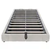 A bed frame with a slatted base, shown from a slightly elevated front-left angle against a white background. Podgląd zdjęcia produktu