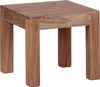A square wooden side table on a white background. Anteprima dell’immagine prodotto