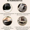 KitchenYeah© Herdabdeckplatte Goldenes Herz auf schwarzem Produktbild-Vorschau 7