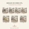 Carenza Home Beistelltisch Eiche 34x45 cm Holzbeine Produktbild-Vorschau 5