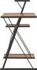vidaXL Schreibtisch mit Regal Schwarz und Braun 116×50×93 Produktbild-Vorschau 2