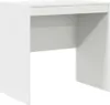 A white desk against a white background. Produktbild-Vorschau