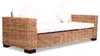 vidaXL 3-Sitzer-Sofa Natürliches Rattan Produktbild-Vorschau 5