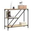 vidaXL Stolik konsola dąb sonoma 88,5x30x75 cm materiał Podgląd zdjęcia produktu 3