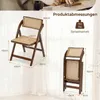 COSTWAY Esszimmerstühle 2er Set, Klappstühle Rattan, Produktbild-Vorschau 3