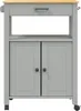 vidaXL Küchenwagen MONZA 60x40x88,5 cm Massivholz Kiefer Produktbild-Vorschau 5