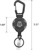 Einziehbares ID-Ausweisetui 2er Pack – Robuster Karabiner, Produktbild-Vorschau 2