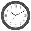 Wanduhr, 30 cm Durchmesser, grau, mit automatischer Produktbild-Vorschau 1