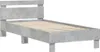 A single bed frame with a headboard and slatted base. Anteprima dell’immagine prodotto