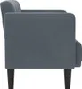 vidaXL Sofa dwuosobowa ciemnoszara 111 cm aksamitna Podgląd zdjęcia produktu 4