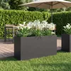 vidaXL Pot de jardin noir, 100 x 30 x 40 cm, en acier Voir les images du produit 2