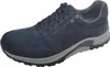 A single blue men's shoe with a zipper closure is shown against a white background. Produktbild-Vorschau