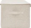 vidaXL Boîte de rangement en tissu 50x30x25 cm crème Voir les images du produit 11