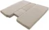 A beige sectional mattress set on a white background. Produktbild-Vorschau