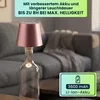 2er-Set Edle Akku Flaschenlampe rosegold: Dimmbar - 3 Produktbild-Vorschau 4