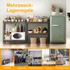 Regały do dużych obciążeń COSTWAY, 4-poziomowe regały Podgląd zdjęcia produktu 7