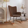 vidaXL Chaise à bascule Marron Tissu Voir les images du produit 9