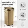 Gelber Sack Ständer aus Bambus I 80L Gelber Sack Behälter Produktbild-Vorschau 2