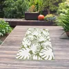 Exotischer Outdoor-Teppich mit tropischen Blättermotiven in Produktbild-Vorschau 1