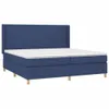 vidaXL Boxspringbett mit Matratze & LED Blau 200x200 cm Produktbild-Vorschau 4