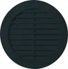 A round ventilation grille with horizontal slats, shown in black against a white background. Anteprima dell’immagine prodotto